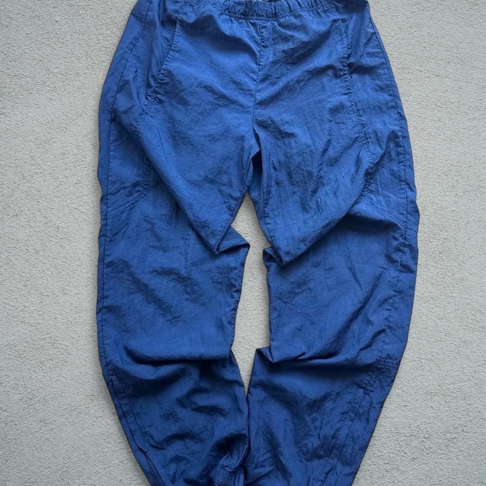 Actra Navy Nylon Windbreaker Pants Size S Vintage